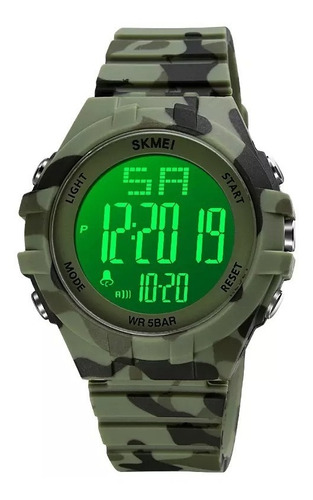 Reloj Skmei 1715 Sumergible Deportivo Camuflado Azul