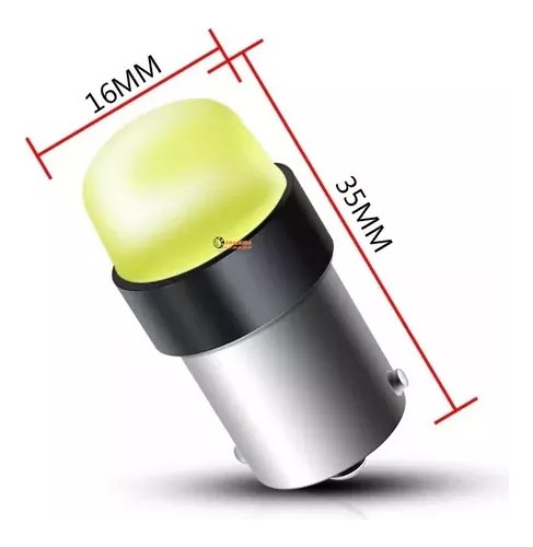 Bombillos Led 1157 18 Led Luz Fija Y Strobo Blanco 12v