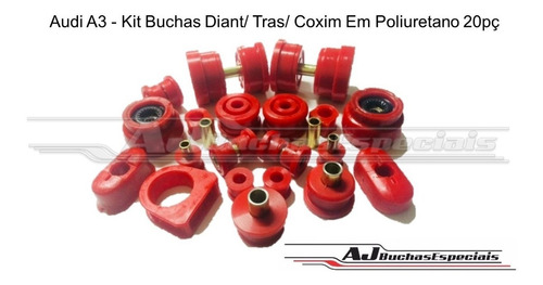 Audi A3 - Kit Buchas Diant/ Tras/ Coxim Em Poliuretano 20pç