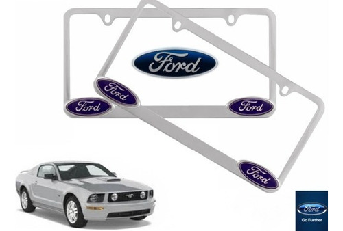Par Porta Placas Ford Mustang 4.6 2005 Original