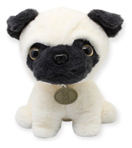 Set Regalo Pug 23 Cm Perrito Peluche + Calcetas Uni C Envio Kit Peluche Pug Calcetas