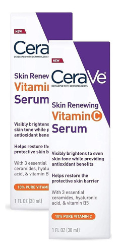 Cerave Suero De Vitamina C Con Ácido Hialurónico (pack 1).