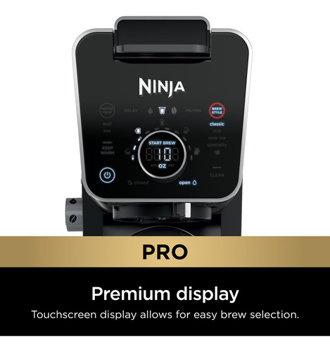 Cafetera Ninja Dualbrew Pro Negra Con Jarra De Cristal
