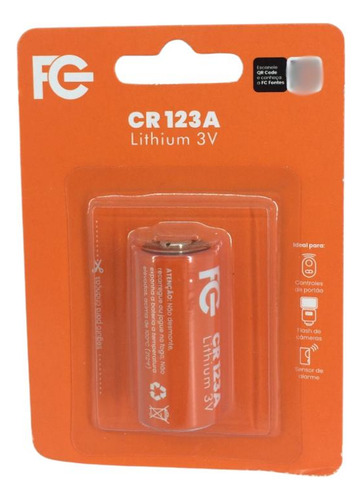 Bateria De Litio Cr123a 3v Fc Fontes
