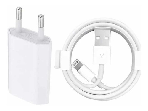 Cargador De iPhone 5 6 7 8 X 11 12 iPad Cable + Enchufe 5w