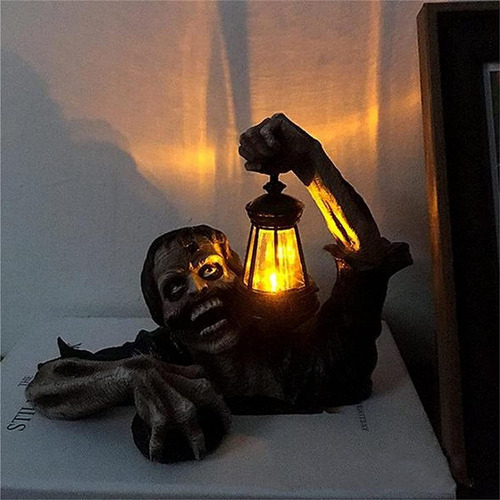 Lámpara De Adorno De Resina Para Farol Zombie