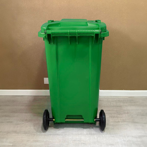 Tacho Cesto Recipiente De Residuos Con Ruedas Urban 220 L Verde