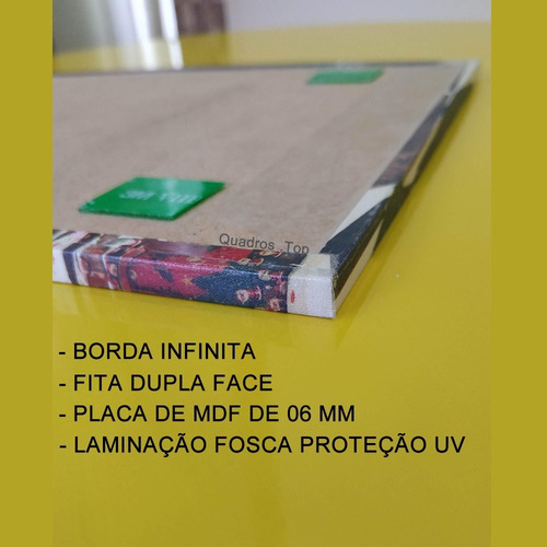 Imagem 6 de 6 de Quadro Decorativo Kombi De Natal Em Mdf 6mm Tam Impressão A4