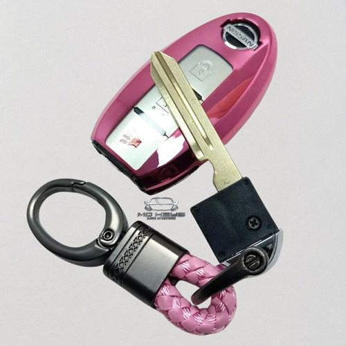 Funda Llave Nissan Sentra Versa Xtrail Altima Rogue Rosa Tpu