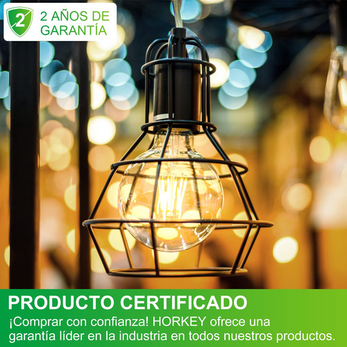 Foco Led Moderna Bombilla Edison Luz Blanca Cálida G25 6 Pza