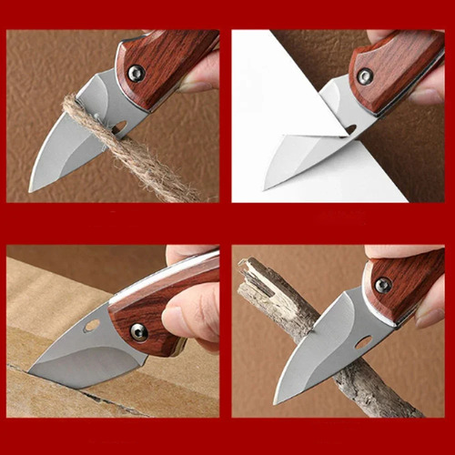 Cuchillo Plegable Edc Portátil Para Acampar Al Aire Libre, T