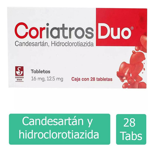 Coriatros Duo 16 Mg / 12.5 Mg Caja Con 28 Tabletas