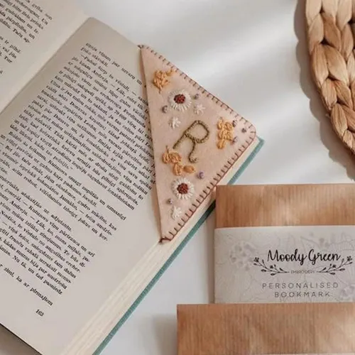 Marcapáginas Triangular Personalizado De 26 Letras Bor...