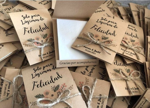 Pañuelitos Descartable Personalizados Eventos Especiales