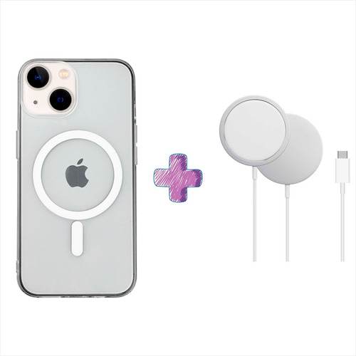 Kit Funda Magsafe Para iPhone Y Cargador Magsafe Para iPhone
