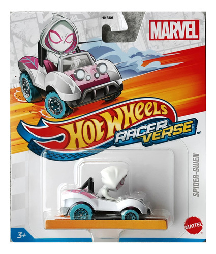 Hot Wheels Disney Racerverse Spider-gwen Marvel Spiderman Color Blanco