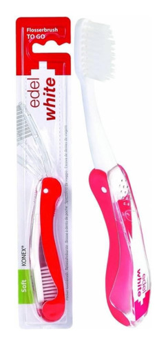 Edel White Escova Dental Portátil Flosserbrush To Go