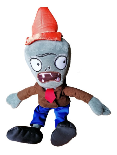 Zombie Cono Plants Vs Zombies Suave Bordado 31 Cm