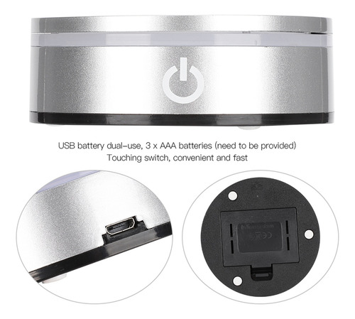Base De Pantalla Usb Soporte De Lámpara De Luz Led Para