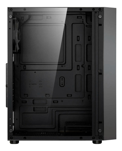 Gabinete Gamdias Aura Gc2 Argb Atx Mid Tower, vidro temperado, cor preta