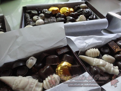 Imagen 3 de 10 de 1/4 Bombones Chocolate Premium Cacao Vegano Celiaco Stevia