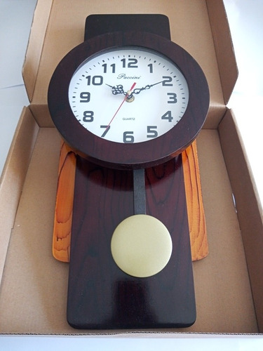 Reloj Pared Pendulo De Madera Dura/ Analógico/ Elegante