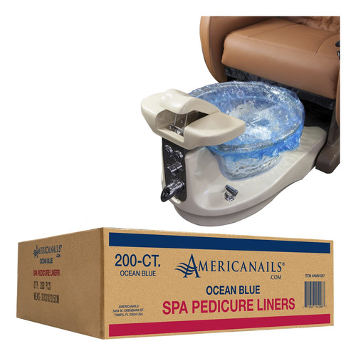 Americanails - Forro De Baño Para Silla De Pedicura De Spa.