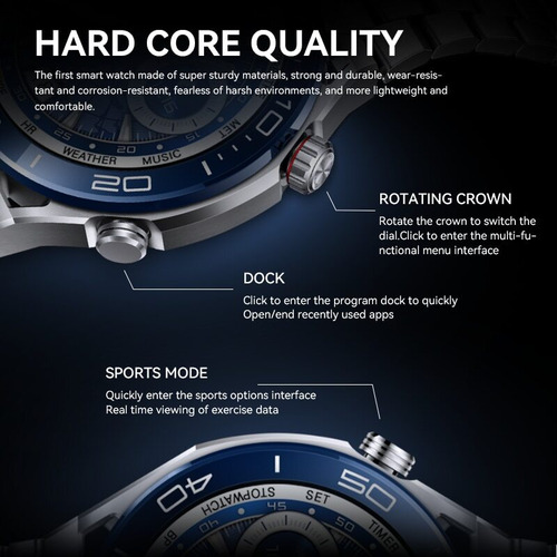 Smart Watch Hw5 Ultimate Con Pantalla De 1.52 Pulgadas Y 3 C