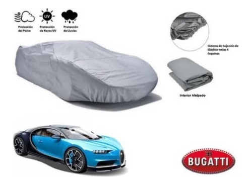 Forro Funda Cubreauto Afelpada Bugatti Chiron 2019