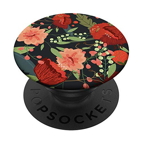 Patrón Floral Botánico De Color Rosa Lindo Popsockets Rxdte