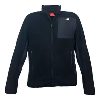 Casaca Polar Full Zipper Hombre New Balance Outdoor Mco22bk