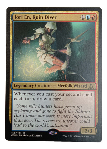 Carta Jori En Ruin Diver [ravnica] Mtg Merfolk Wizard