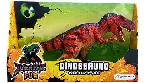 Dinossauro Jurassic Fun T-rex Com Som E Luz Multikids Br1466