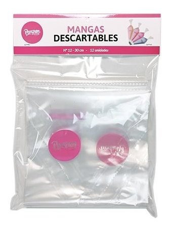 Imagen 2 de 7 de Mangas Descartables N12 - 30 Cm X 12 U - Parpen