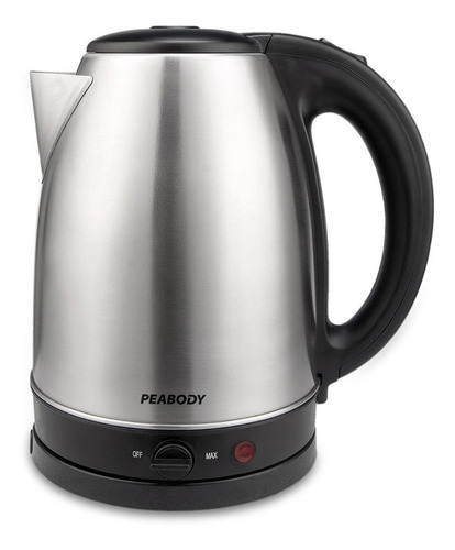 Imagen 1 de 6 de Pava Jarra Electrica Peabody Acero Inoxidable Pe-k1708 1.7 L