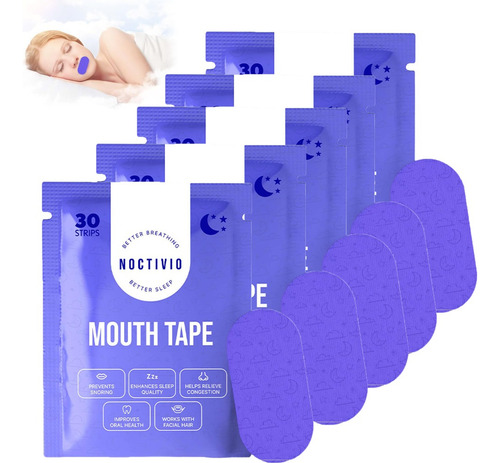 Cinta De Respiración Bucal Noctivo Para Dormir Cómodamente