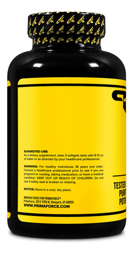 Suplemento Primaforce Cla 2400 Mg Max Cla 180 Cápsulas Bland