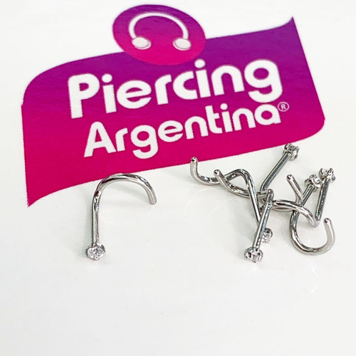 Imagen 2 de 3 de Piercing Nariz Microcristal 1.5mm Único Piercing Argentina ®