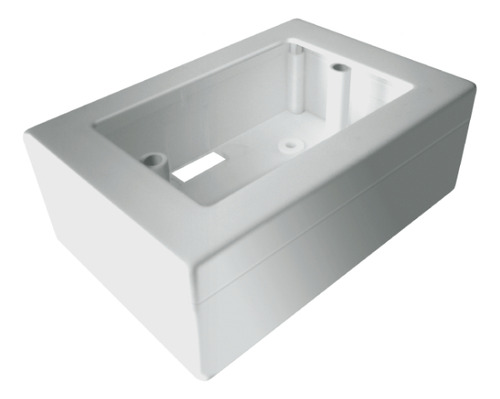 Caja Rectangular Cable Canal Taad En Blister X6 Blanco