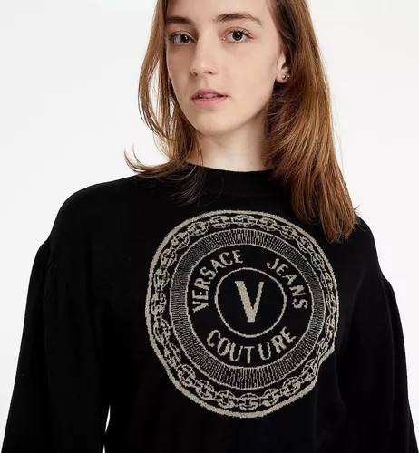 Suéter Versace Jeans V Emblem Jersey Original