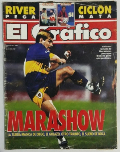 Coleccion Revistas El Grafico - Maradona En Boca 95/96 Fs