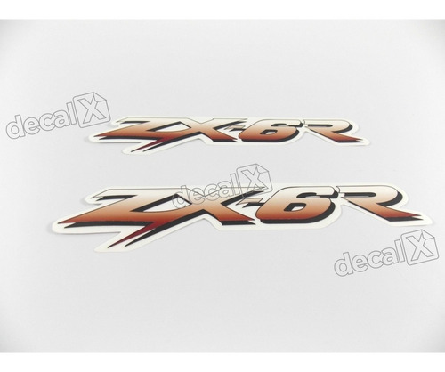 Adesivo Emblema Kawasaki Zx6r Par Zx6r7 Zx 6r Fgc