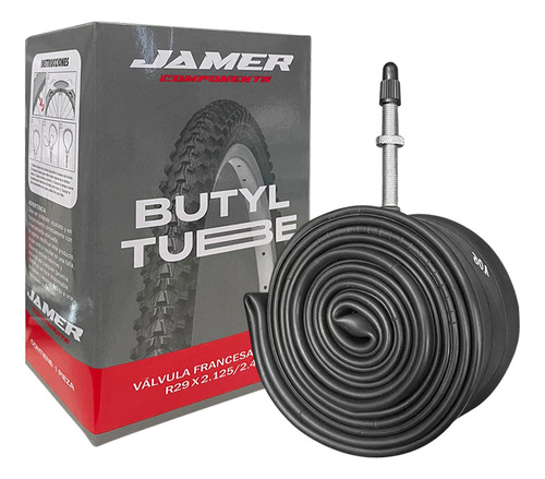 Cámara Butyl Para Bicicleta R29x2.125-2.40 V. Francesa 48mm Tipo De Válvula Presta