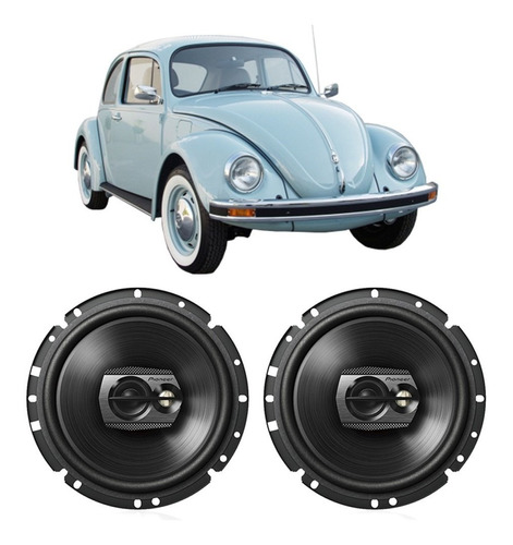 Falante Vw Fusca 1959 A 1978 100w Rms Automotivo Kit