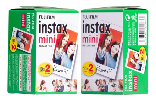 Imagen 1 de 8 de Película Fujifilm Instax Mini Pack X2  (2x20)