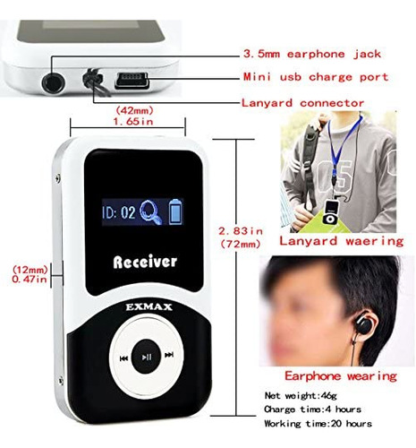 Exmax Ex-100 Sistema De Guía Turístico Inalámbrico Traductor