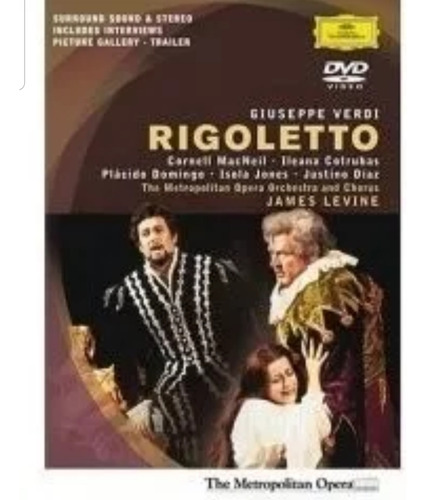 Rigoletto - Verdi - Plácido Domingo / James Levine - Dvd