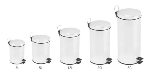 Cesto Tacho De Basura Tramontina de 30 litros de Acero Inoxidable Con Pedal