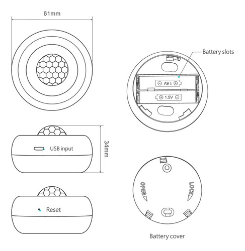 Kit Sensor Movimiento+interruptor Wifi, Control Luces Smart