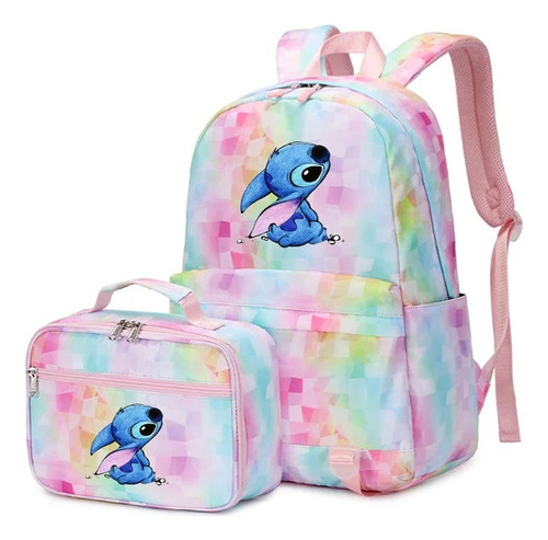 Nueva Mochila Transfronteriza Con Estampado Stich, Diseño Tr